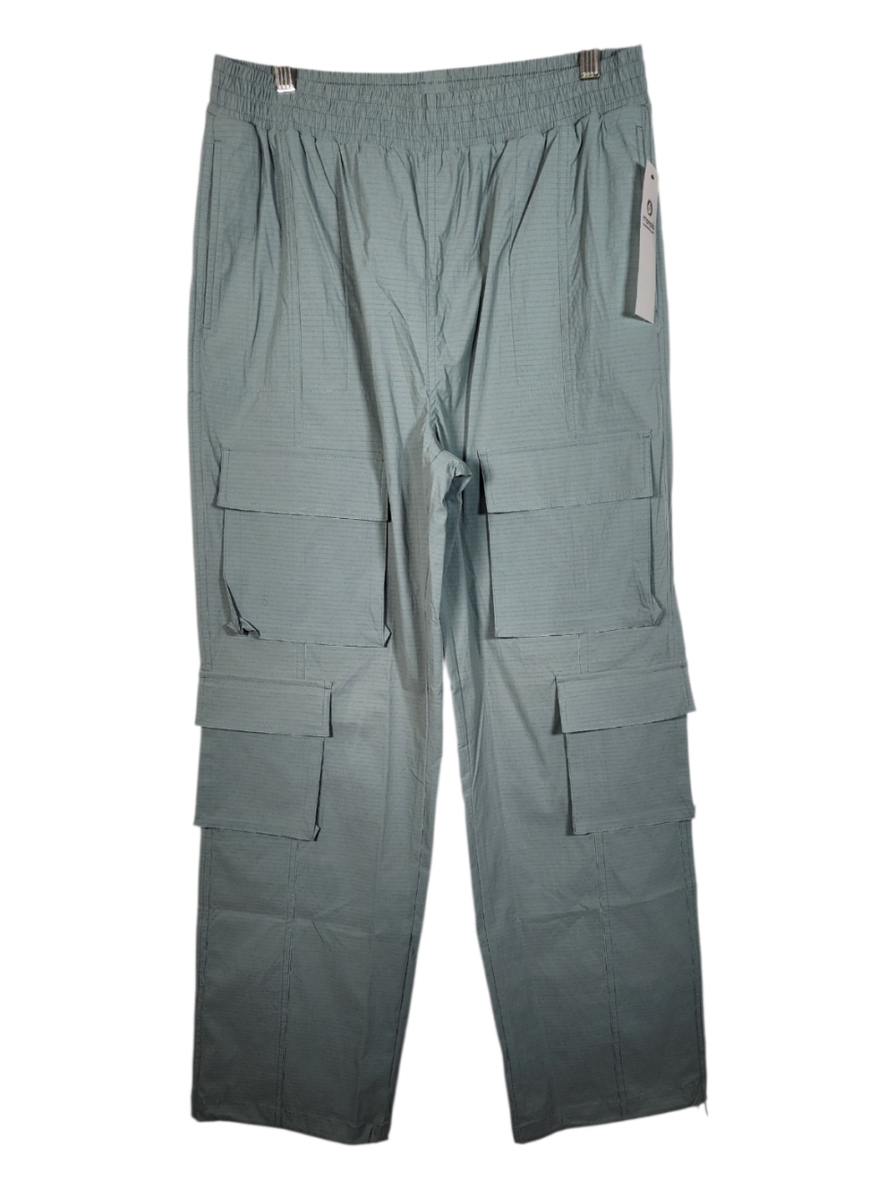 🩵 Mono B Men's Sage Green Cargo Pants with Elastic Waist